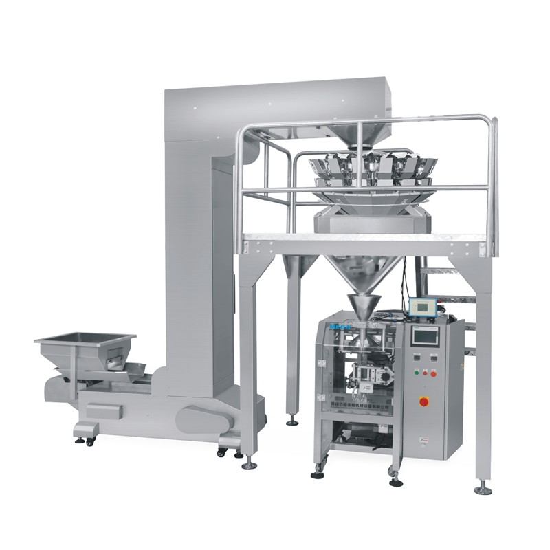 Scheme of Vertical Packaging Machine with Multi-head Weigher for Granules